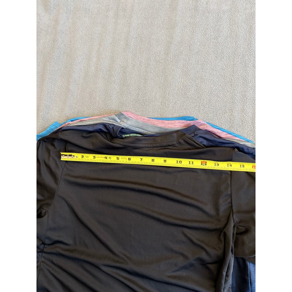 TEK GEAR Dry Tek Performance 5 Shirts Small Lot Blue Red Gray Black Running 5pc - Picture 8 of 11